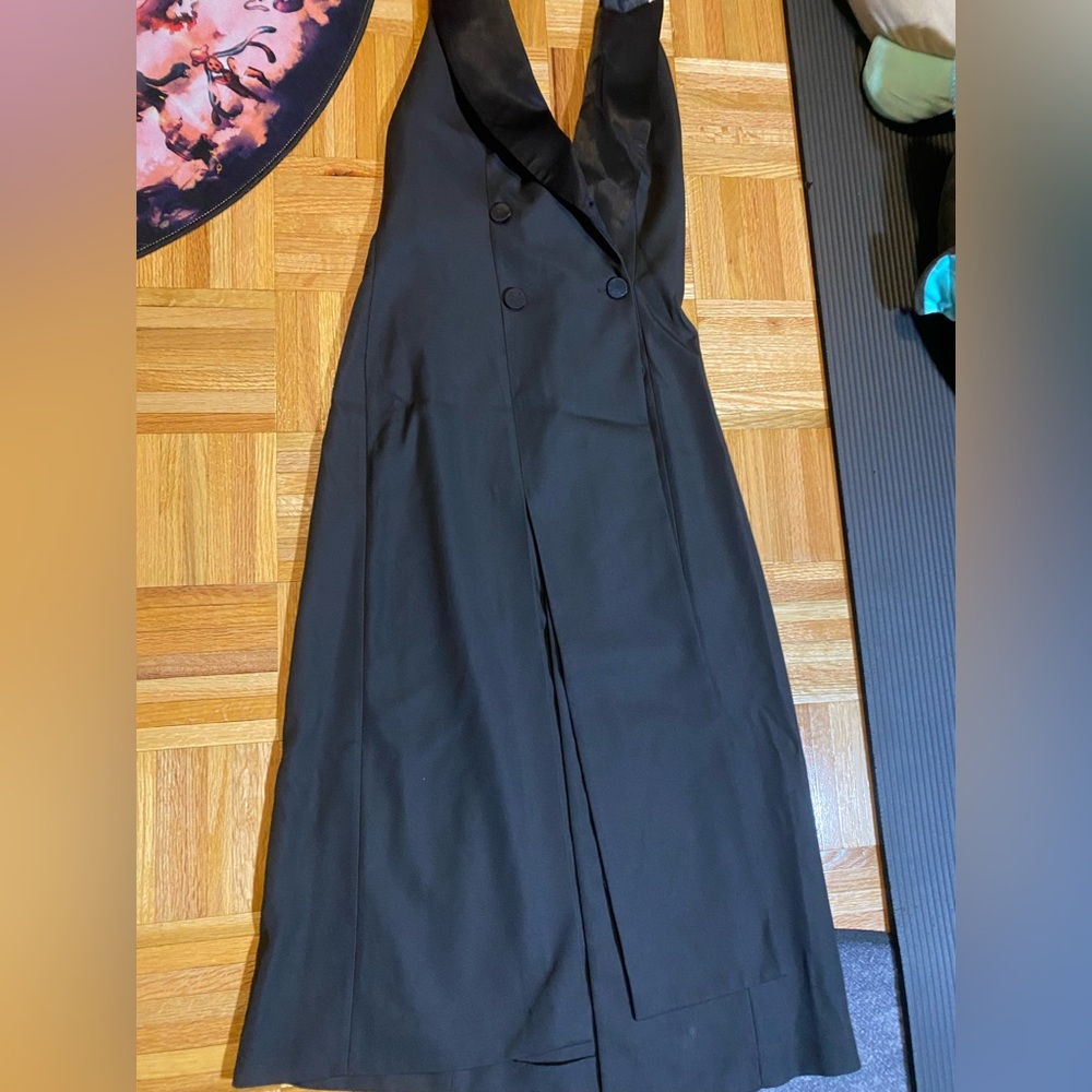 Zara suit kind black dress with no back size XS